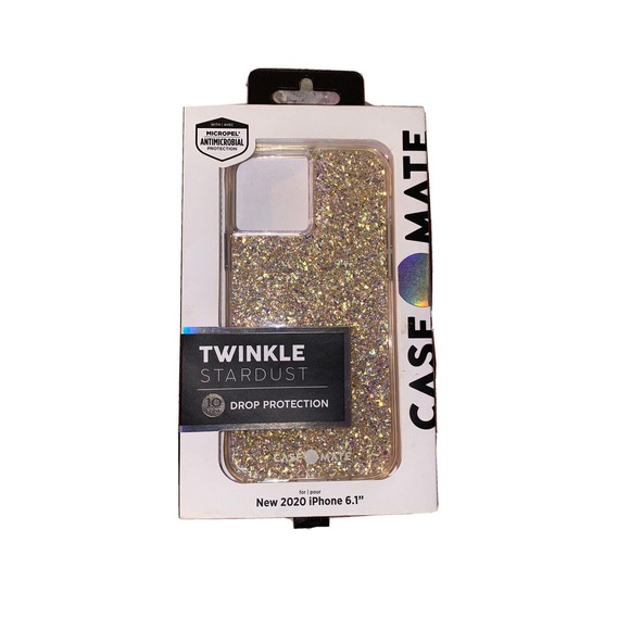 Case-Mate Apple iPhone 12‎ Twinkle Stardust Gold Case New - Picture 1 of 3